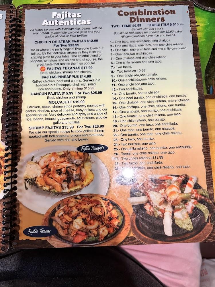 Cancun Restaurant Menu image 1