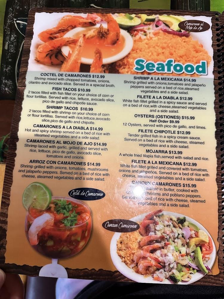 Cancun Restaurant Menu image 3